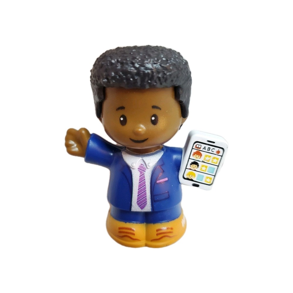 Fisher Price Little People Dad In Suit Figure African American